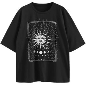 Oversized Sun & Moon T-Shirt